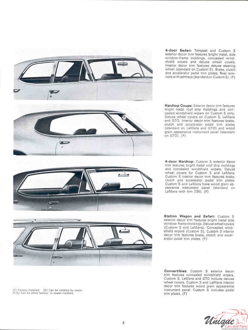 1969 Pontiac Accessories Brochure Page 7